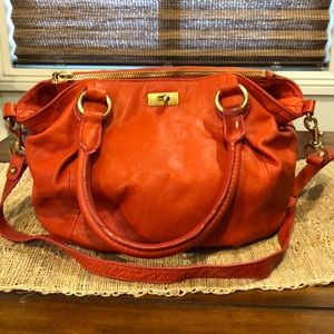 JCrew leather satchel